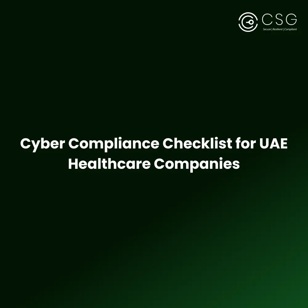 UAE Healthcare Cybersecurity Compliance